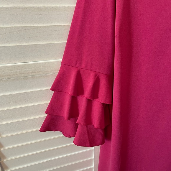 Love Squared Hot pink midi dress size 2X - Picture 7 of 8